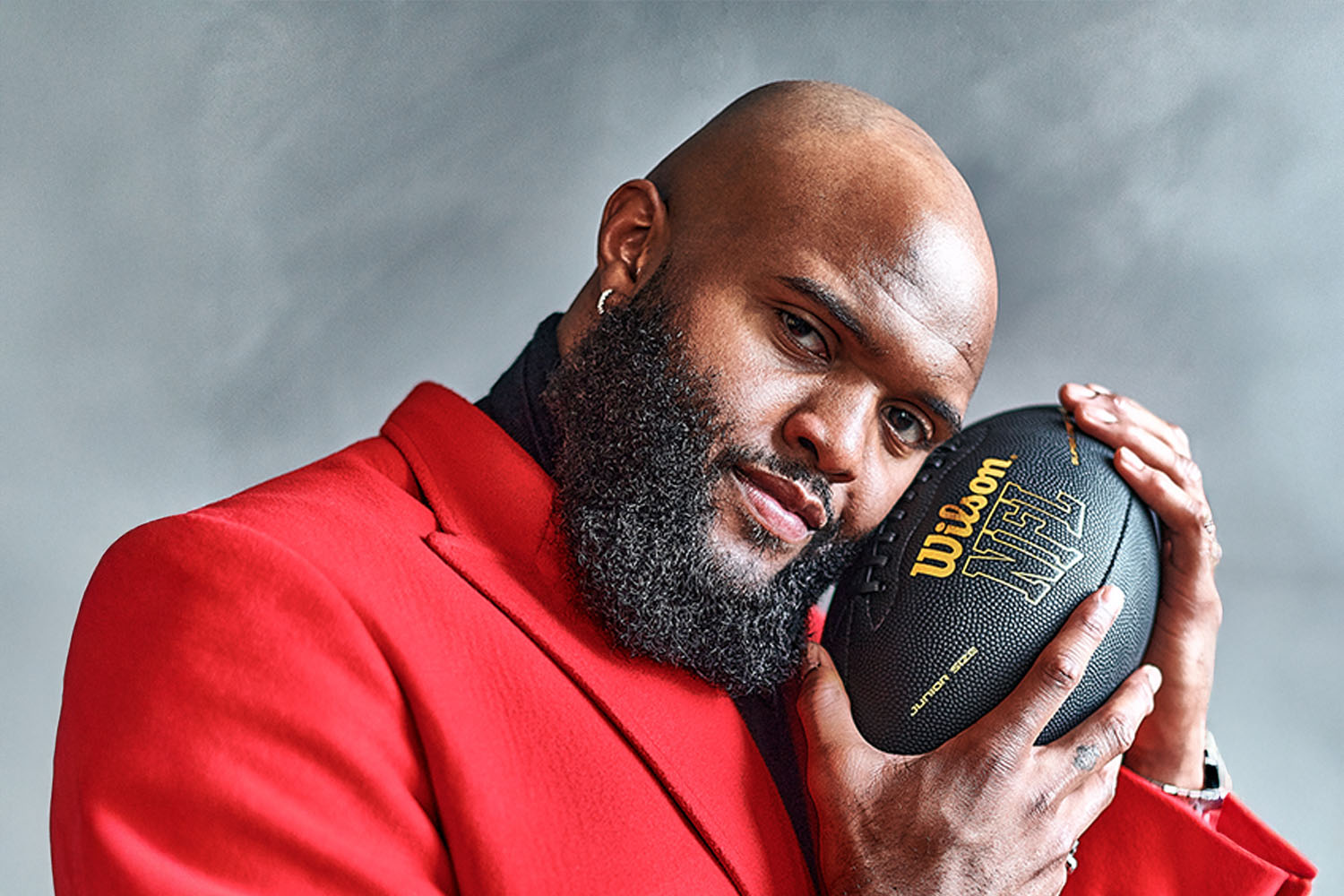 Bryant with football